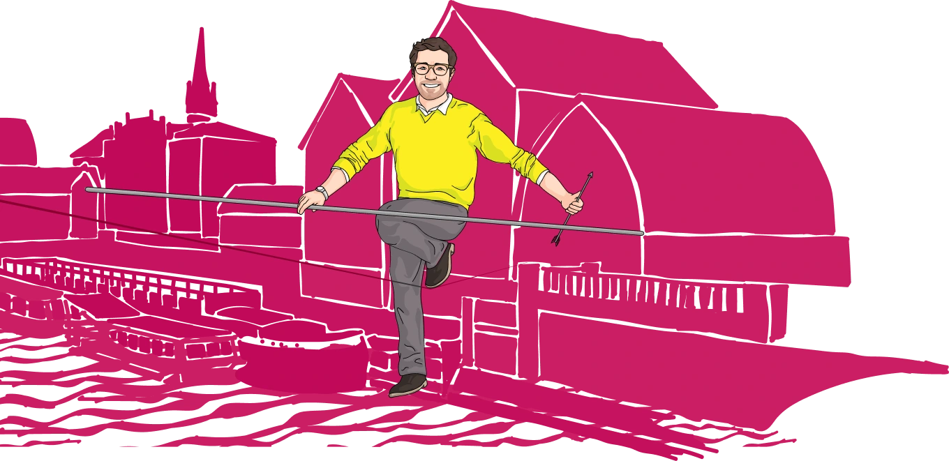 Mężczyzna nad Brdą