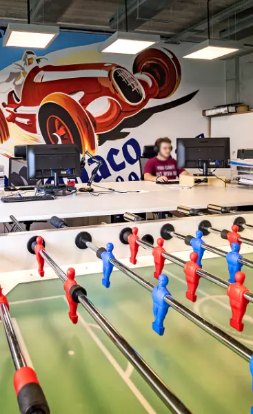 Przestrzeń integracyjna z piłkarzykami