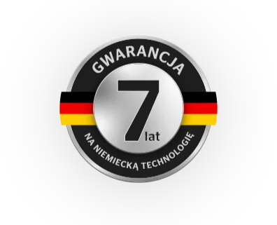 Gwarancja 7 lat na niemiecką technologię