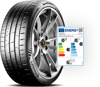 Etykieta UE opony Continental SportContact 7