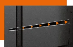 Boczne rowki umieszczone pod kątem