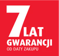 7 lat gwarancji od daty zakupu