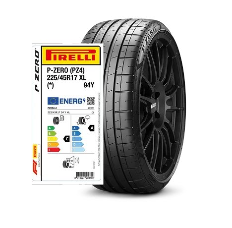 Etykieta ekologiczna opony Pirelli P Zero PZ4