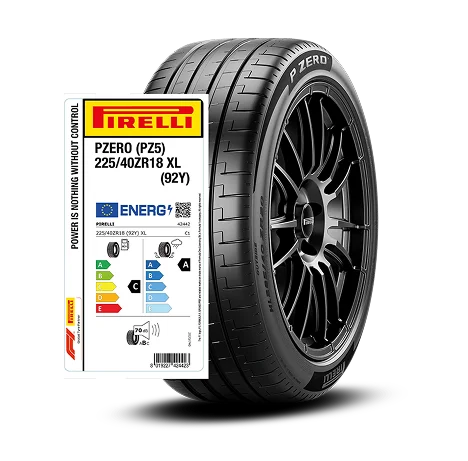 Etykieta ekologiczna opony Pirelli P Zero PZ5