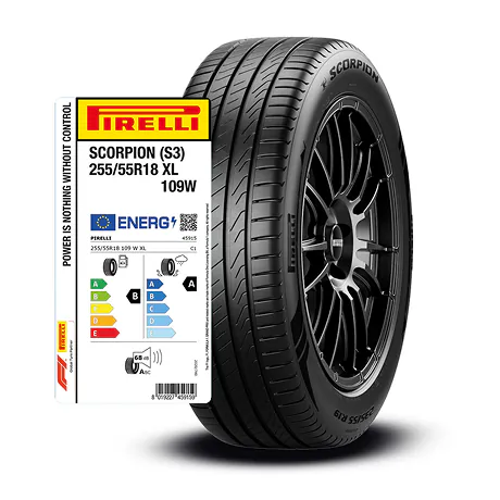 Etykieta ekologiczna opony Pirelli Scorpion S3