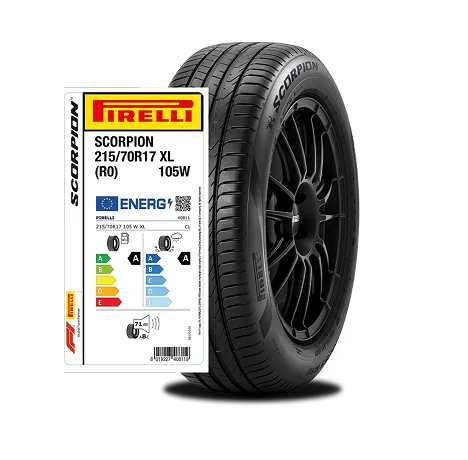 Etykieta ekologiczna opony Pirelli Scorpion