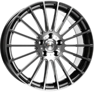 AVUS Racing AC-M03 - Black polished 7,50x18 5x98,00 ET36,00