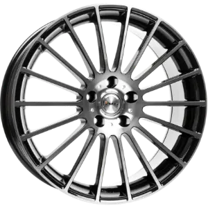 AVUS Racing AC-M03 - Black polished 6,50x16 4x108,00 ET40,00