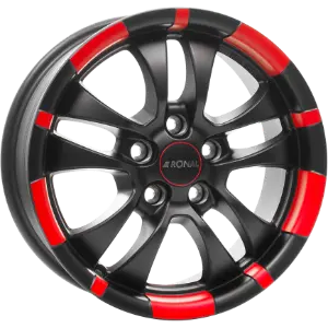 Ronal R59 Jetblack - Red 7,50x17 5x114,30 ET40,00