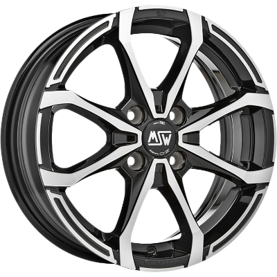 MSW X4 Black Polished 5,50x14 4x108,00 ET24,00