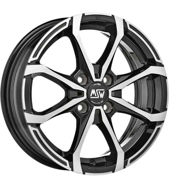 MSW X4 Black Polished 6,00x16 4x100,00 ET40,00