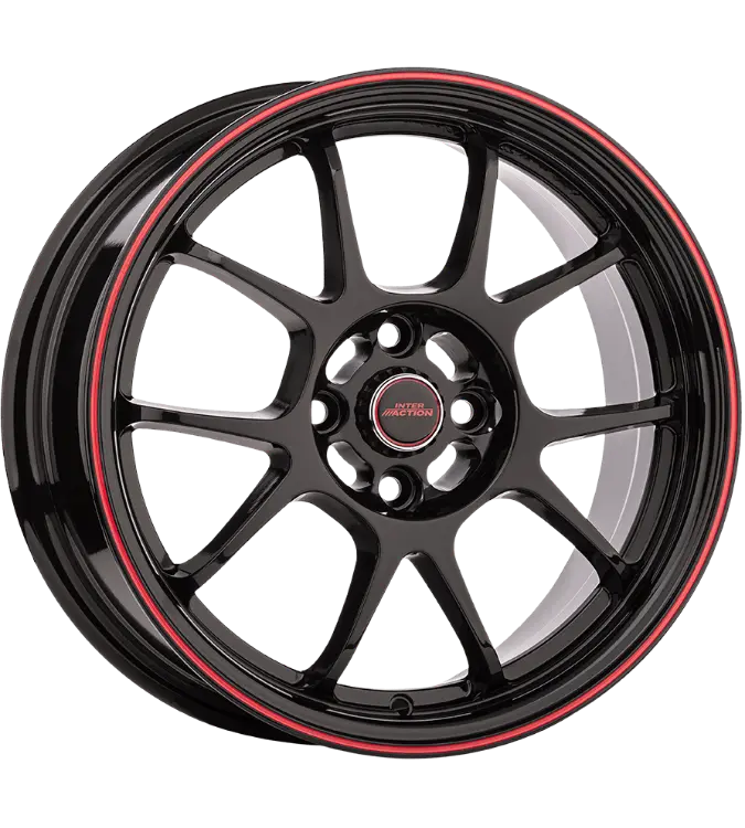 INTER ACTION PHOENIX BLACK RED 6,50x15 4x108,00 ET25,00