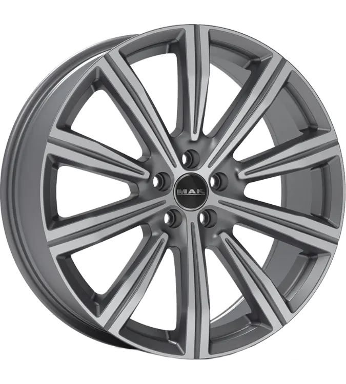 MAK Birmingham Gun Metallic Mirror 8,50x19 5x108,00 ET45,00