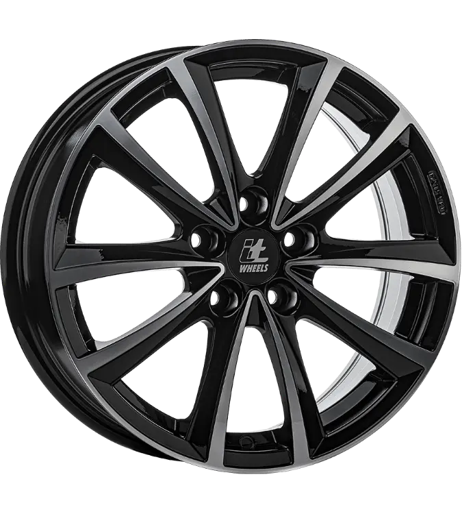 itWHEELS Elena Black Polished 7,50x17 5x100,00 ET38,00