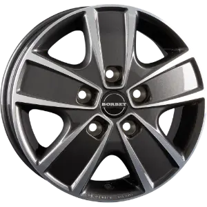 Borbet CWG anthracite polished 6,00x16 5x118,00 ET68,00