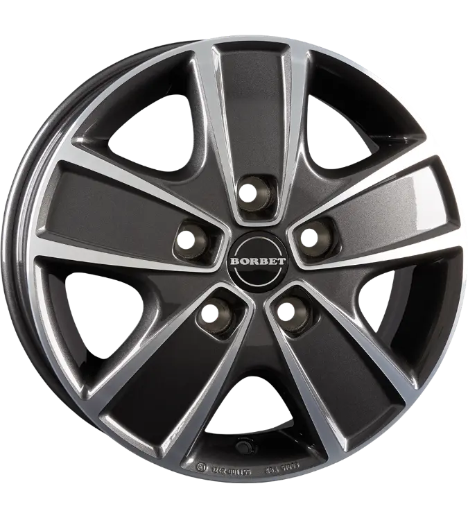 Borbet CWG anthracite polished 6,00x16 5x118,00 ET68,00