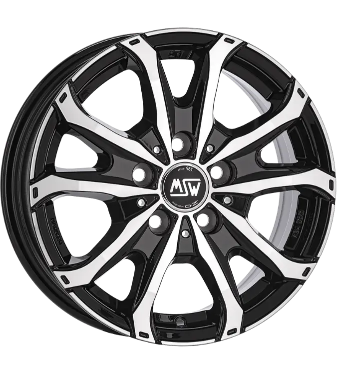 MSW 48 VAN Black Polished 6,50x16 5x120,00 ET60,00