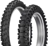 Zbliżenie bieżnika Dunlop Geomax MX33 120/90-19 66 M Tył TT NHS