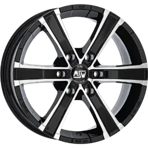 MSW Sahara 6 Black Polished 8,00x18 6x139,70 ET20,00