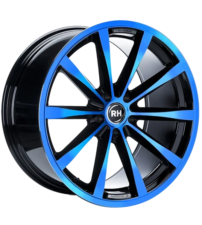 RH Alurad GT Rad Black Polished Blue 10,00x19 5x112,00 ET45,00