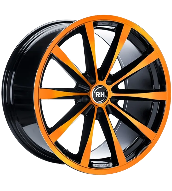 RH Alurad GT Rad Black Polished Orange 10,00x19 5x130,00 ET54,00