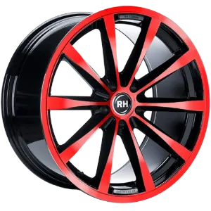 RH Alurad GT Rad Black Polished Red 10,00x19 5x112,00 ET45,00
