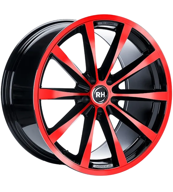 RH Alurad GT Rad Black Polished Red 10,00x19 5x120,00 ET45,00