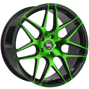 RH Alurad RB 11 Black Polished Green 9,00x20 5x112,00 ET55,00