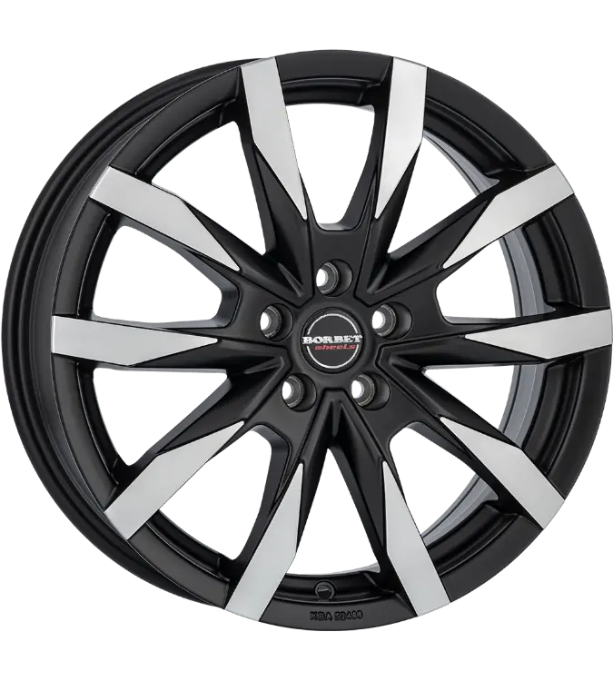 Borbet CW5 black polished 6,00x16 5x118,00 ET68,00