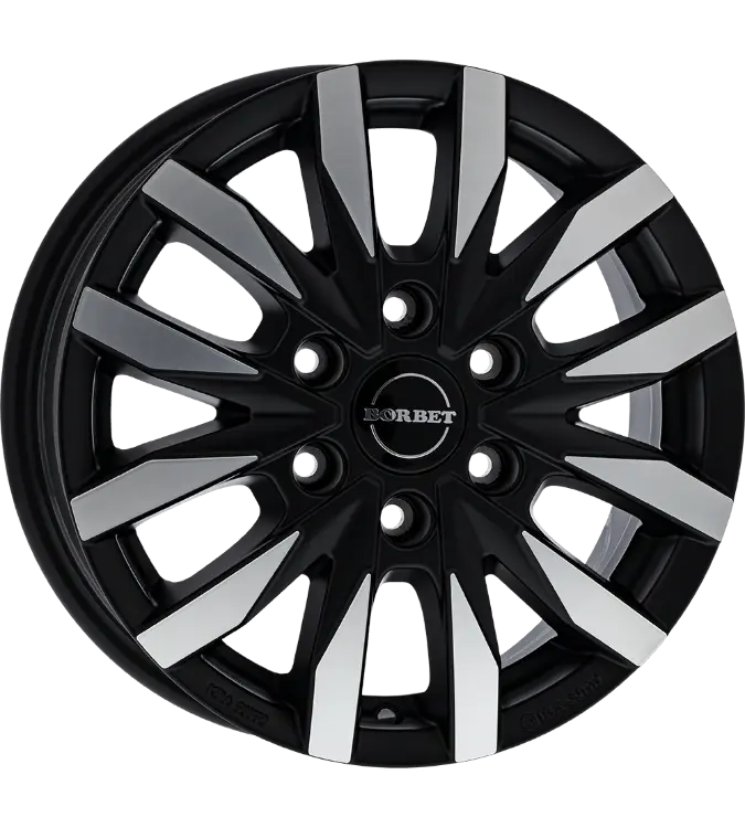 Borbet CW6 black polished 6,50x16 6x130,00 ET54,00