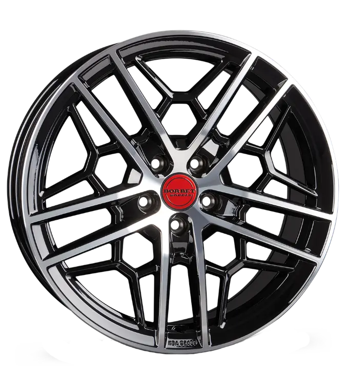 Borbet GTY black rim polished 8,50x19 5x112,00 ET35,00
