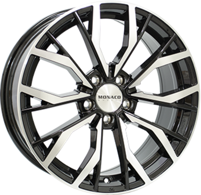 MONACO WHEELS Grand Prix 5 Black Polished 8,00x18 5x120,00 ET35,00