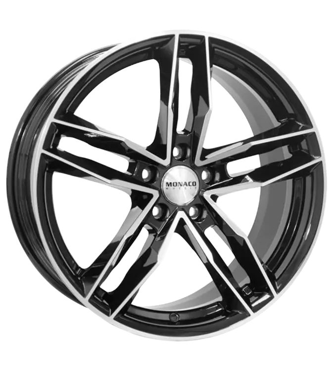 MONACO WHEELS RR8M Black Polished 7,50x17 5x114,30 ET40,00