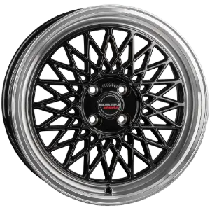 Borbet B black rim polished 7,00x17 4x100,00 ET25,00
