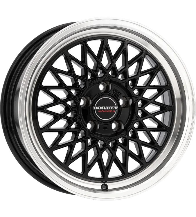 Borbet B black rim polished 8,00x17 5x112,00 ET45,00