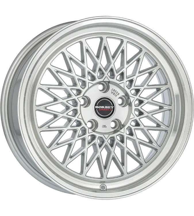 Borbet B silver rim polished 8,00x17 5x112,00 ET45,00