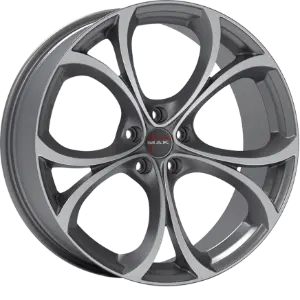 MAK Lario Gun Metallic Mirror 9,00x20 5x110,00 ET44,50