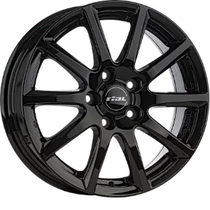 RIAL Milano Black Gloss 6,50x16 5x114,30 ET45,00