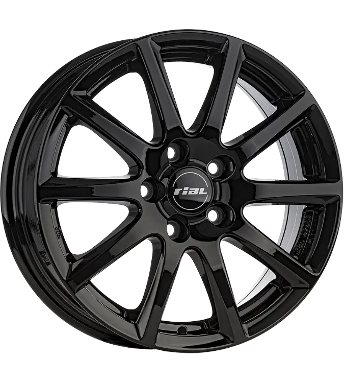 RIAL Milano Black Gloss 6,50x16 5x114,30 ET45,00
