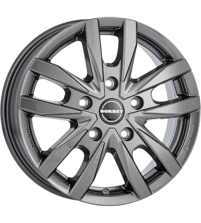 Borbet CW5 grey glossy 6,50x16 5x160,00 ET60,00
