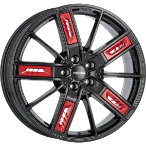 Ronal R67 Jetblack Red 8,50x20 5x108,00 ET50,00