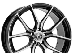 WRATH WHEELS WF-7 Black Polished 9,00x18