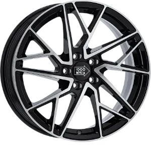 Mille Miglia RX25 Black Polished 8,00x18 5x114,30 ET40,00