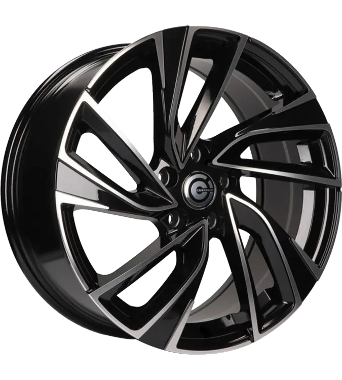 Carbonado Monaco Black Polished 8,00x18 5x112,00 ET45,00