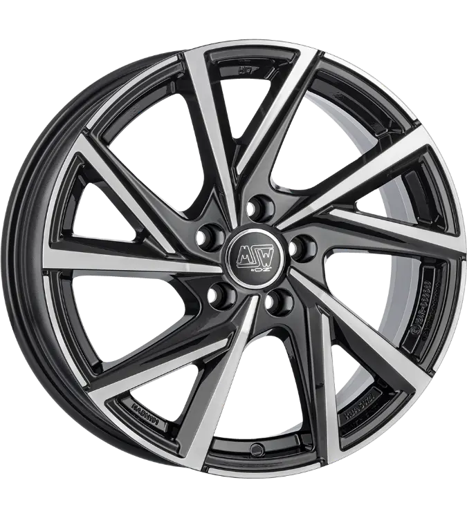MSW 80-5 Gloss Black Polished 6,50x16 5x108,00 ET45,00