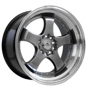 FORZZA Flamber Hyper Black Lip Machined 8,50x18 5x114,30 / 5x120,00 ET25,00