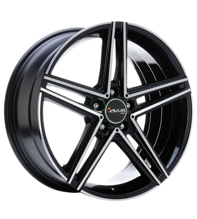 AVUS Racing AC-515 - Black Polished 7,50x17 5x112,00 ET52,50
