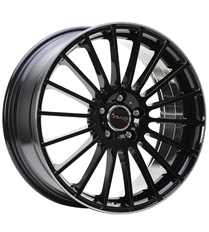 AVUS Racing AC-M03 - Black Polished Lip 6,50x16 4x108,00 ET40,00