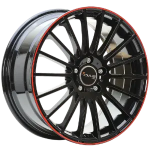 AVUS Racing AC-M03 - Black Red Lip 8,00x19 5x112,00 ET35,00