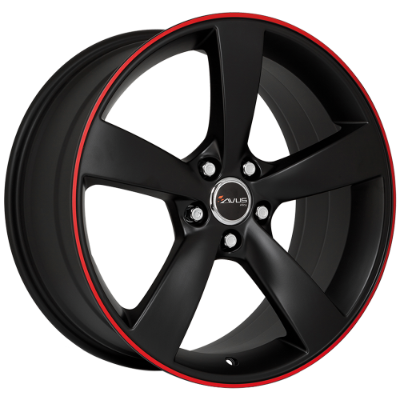 AVUS Racing AF10 - Matt Black Red 9,00x20 5x112,00 ET35,00